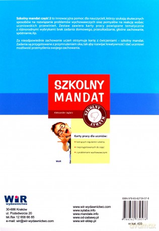 Szkolny mandat część 2. Karty pracy dla uczniów [KSIĄŻKA]