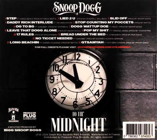 Snoop Dogg: 10 Til Midnight [CD]
