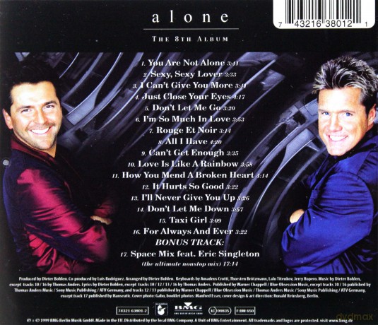 Modern Talking: Alone [CD]