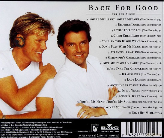 Modern Talking: Back For Good [CD]