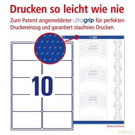 Avery Zweckform: 1.000 AVERY Zweckform Adressetiketten we