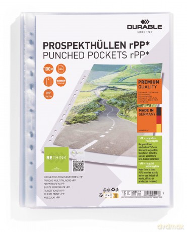 Durable: 1.000 DURABLE Prospekthźllen PREMIUM DIN