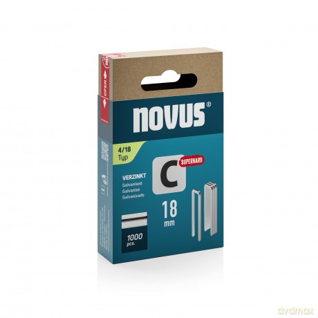 Novus: 1.000 novus Tackerklammern 4/18 Schmalrź