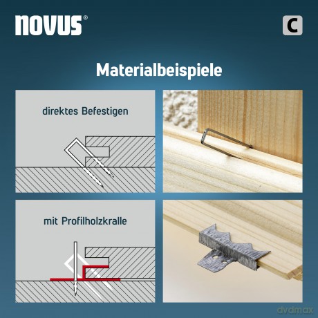 Novus: 1.000 novus Tackerklammern 4/23 Schmalrź