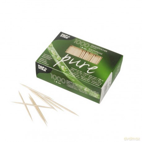 1.000 PAPSTAR Zahnstocher pure Holz