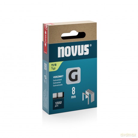 Novus: 1.200 novus Tackerklammern 11/8 Flachdra