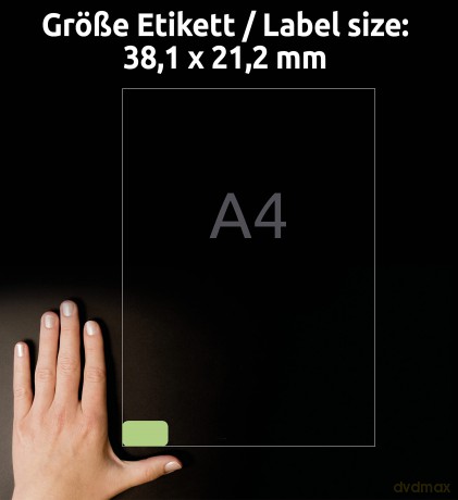 Avery Zweckform: 1.300 AVERY Zweckform Etiketten grźn 38,
