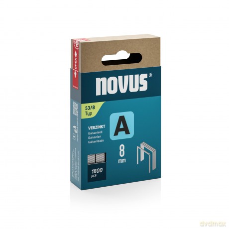 Novus: 1.800 novus Tackerklammern 53/8 Feindrah