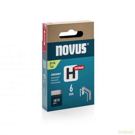 Novus: 1.870 novus Tackerklammern 37/6 Feindrah