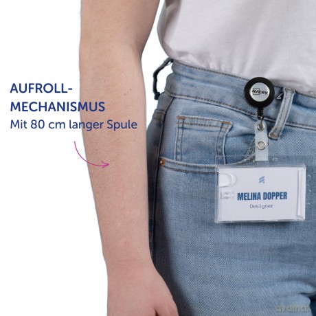 Avery Zweckform: 10 AVERY Zweckform Namensschilder mit Cl