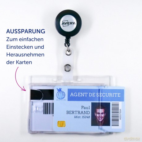 Avery Zweckform: 10 AVERY Zweckform Namensschilder mit Cl
