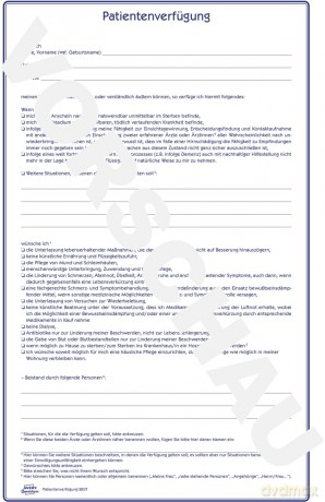 Avery Zweckform: 10 AVERY Zweckform Patientenverfźgung Fo
