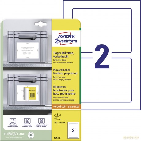 Avery Zweckform: 10 AVERY Zweckform Trger-Etiketten 800