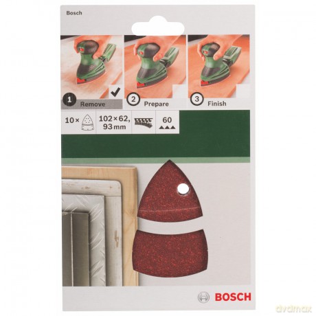 Bosch: 10 BOSCH Schleifbltter 60