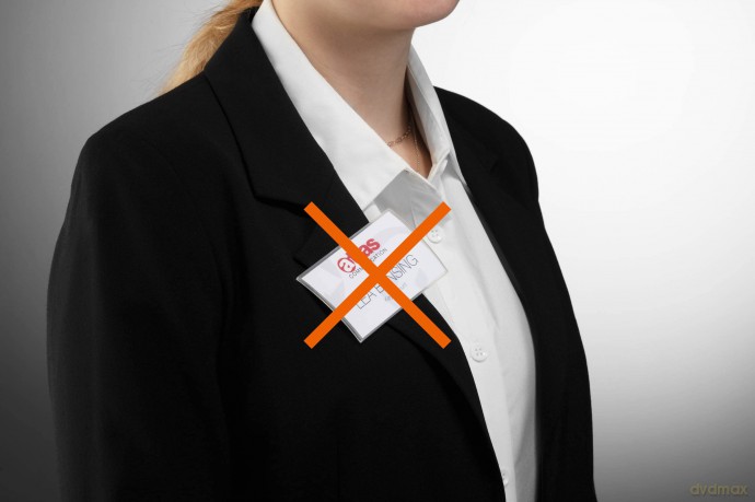 Durable: 10 DURABLE CLICK FOLD Namensschilder mit