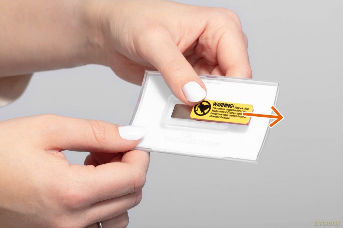 Durable: 10 DURABLE CLICK FOLD Namensschilder mit