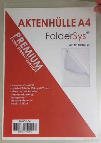 10 FolderSys Sichthźllen Premium DIN A4