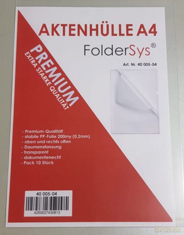 10 FolderSys Sichthźllen Premium DIN A4