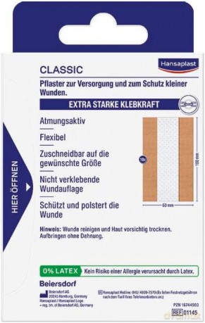 10 Hansaplast Pflaster CLASSIC 480918300