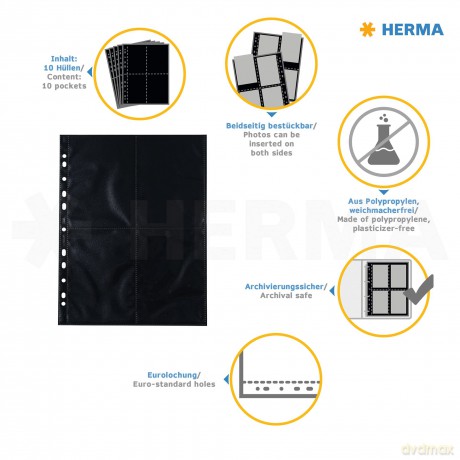10 HERMA Fotosichthźllen Fotophan 10x15