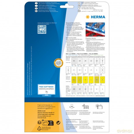 10 HERMA wetterfeste Folienetiketten 458