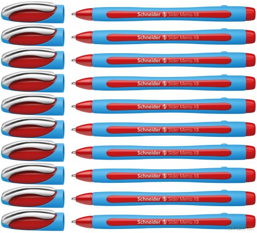 10 Kugelschr. Slider Memo, rot