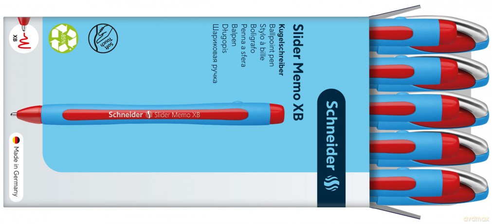 10 Kugelschr. Slider Memo, rot