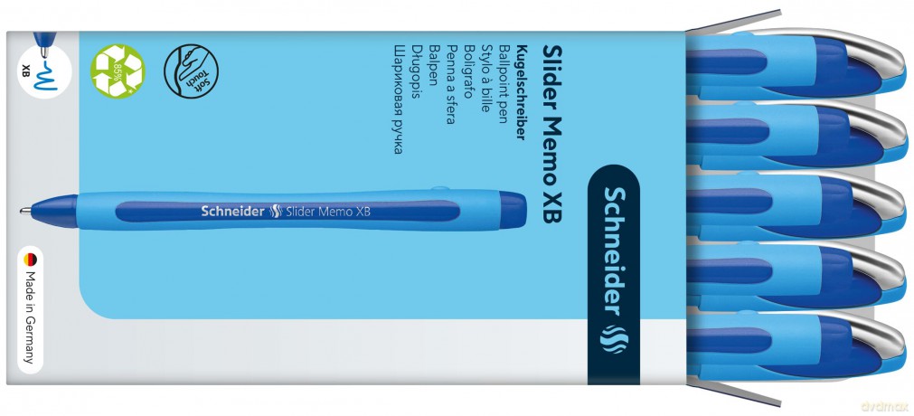 10 Kugelschr. Slider Memo,blau