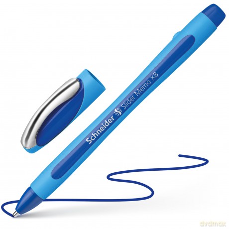 10 Kugelschr. Slider Memo,blau