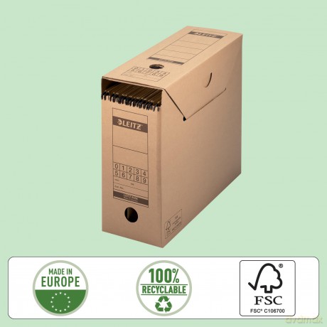 10 LEITZ Archivboxen braun 12,0 x 32,5 x