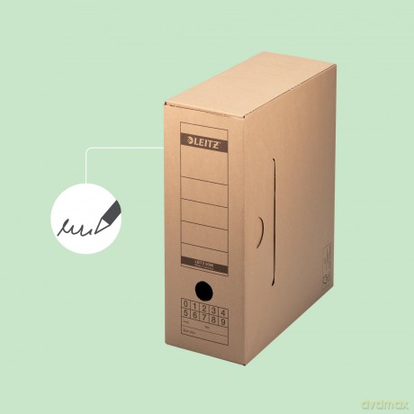 10 LEITZ Archivboxen braun 12,0 x 32,5 x