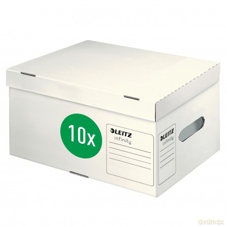 Leitz: 10 LEITZ Archivboxen Infinity A4 Plus we