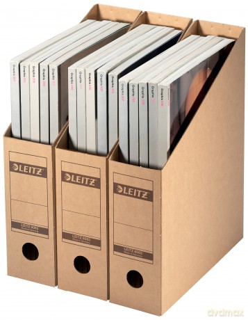 Leitz: 10 LEITZ Archiv-Stehsammler Premium brau