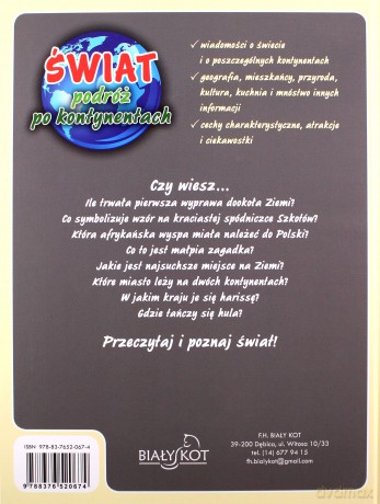 Świat podręcznikóż po kontynentach [KSIĄŻKA]
