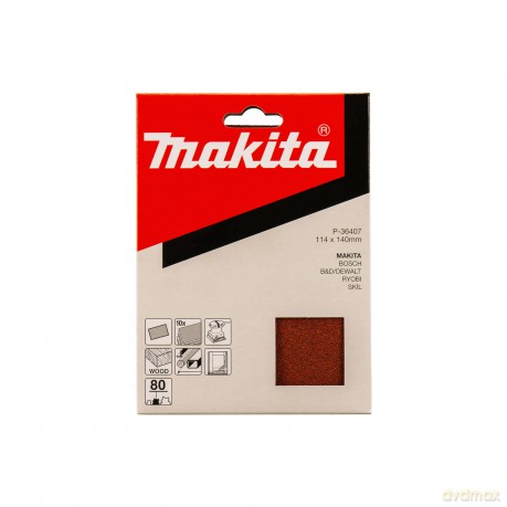 Makita: 10 makita P-36407 Schleifbltter 80