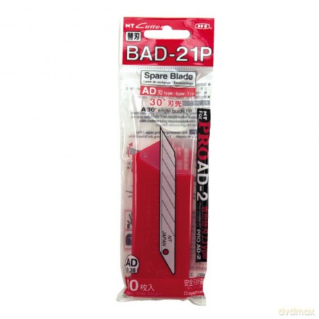 Nt: 10 NT Cuttermesser-Klingen BAD-21P silbe