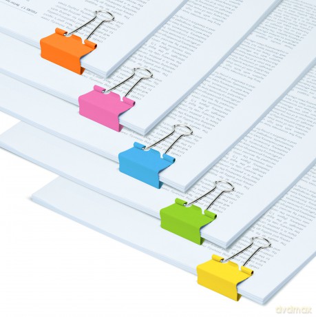 Rapescoâž: 10 RAPESCO Foldbackklammern farbsortier