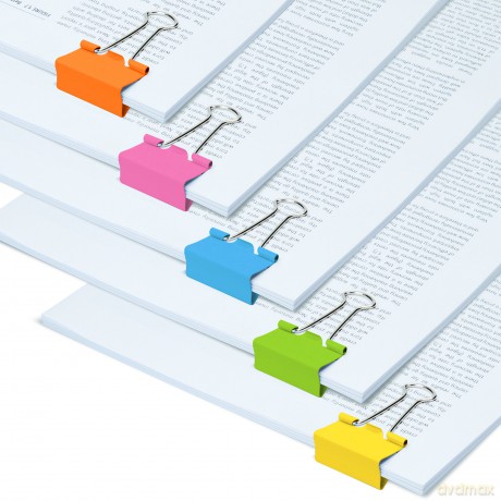 Rapescoâž: 10 RAPESCO Foldbackklammern farbsortier