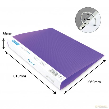 10 RAPESCO Ringbuch 2-Ringe grźn, bla