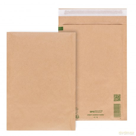 Arofairâž: 100 aroFAIR Polstertaschen Gr. 4/D brau