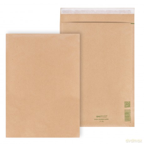 Arofairâž: 100 aroFAIR Polstertaschen Gr. 7/G brau