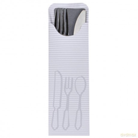 100 Bestecktaschen Creme Inkl.