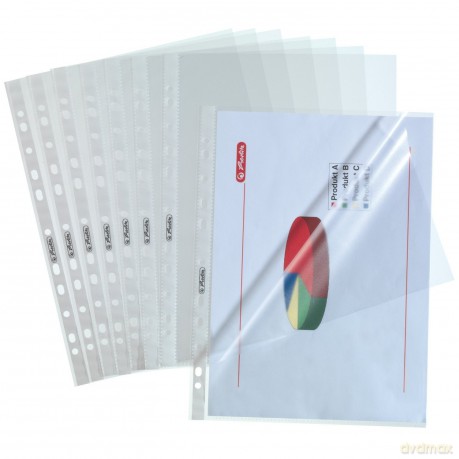 100 herlitz Prospekthźllen DIN A4 transp