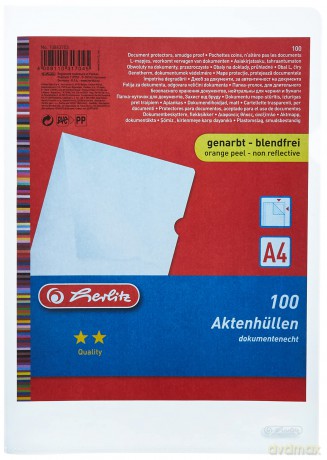 100 herlitz Sichthźllen Economy DIN A4 t