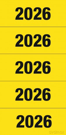 Herma: 100 HERMA Inhaltsschilder 2025 gelb