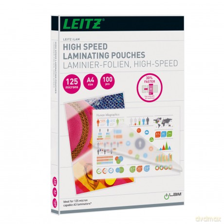 Leitz: 100 LEITZ Laminierfolien glnzend fźr A4