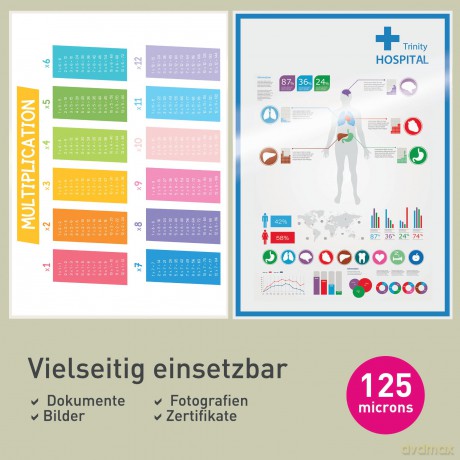 Leitz: 100 LEITZ Laminierfolien glnzend fźr A4