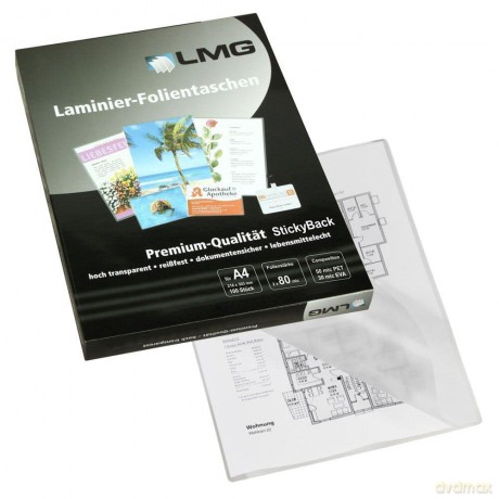 100 LMG Sticky Side, non permanent Lamin