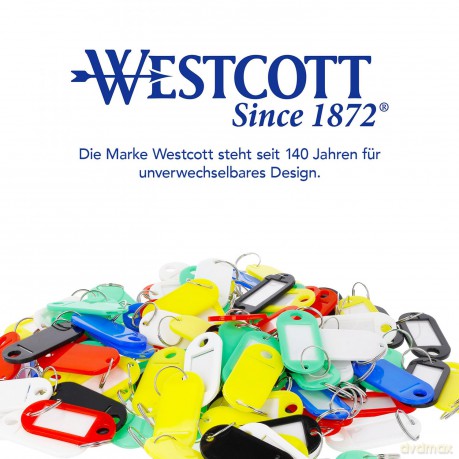 Westcott: 100 WESTCOTT Schlźsselanhnger farbsorti