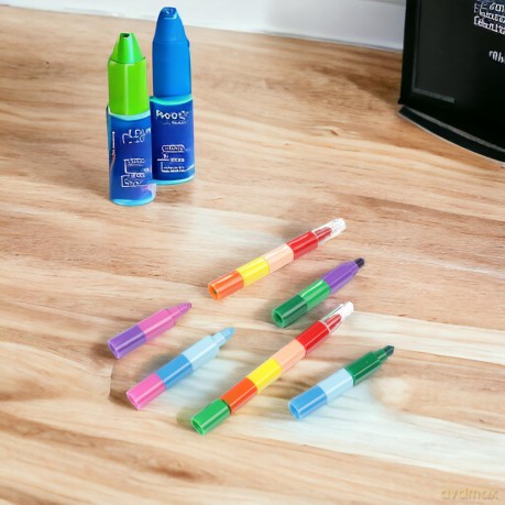 10-in-1 Waskrijt Pen 2st.